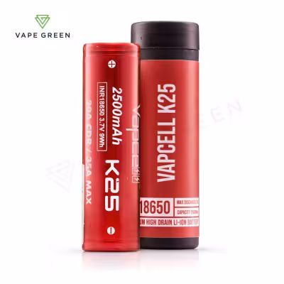 Vapcell K25 2500mAh (20A) 18650 Vape Battery