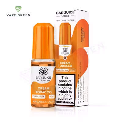 Cream Tobacco Nic Salt E-Liquid by Bar Juice 5000