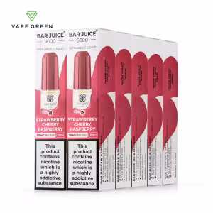 Strawberry Cherry Raspberry Nic Salt E-Liquid by Bar Juice 5000 - 10 Pack