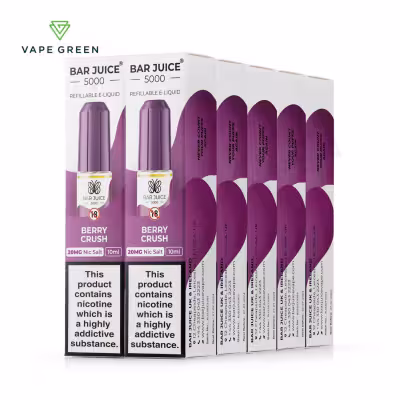 Berry Crush Vimto Nic Salt E-Liquid by Bar Juice 5000 - 10 Pack