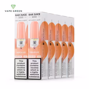 Peach Ice Nic Salt E-Liquid by Bar Juice 5000 - 10 Pack