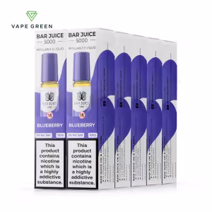 Blueberry Nic Salt E-Liquid by Bar Juice 5000 - 10 Pack