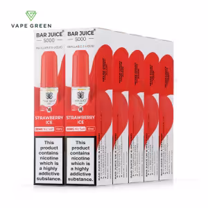 Strawberry Ice Nic Salt E-Liquid by Bar Juice 5000 - 10 Pack