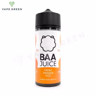 Fresh Orange Fizz Shortfill E-Liquid by Baa Juice 100ml
