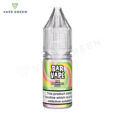 Kiwi Passionfruit Guava Nic Salt E-Liquid by Bar Vape