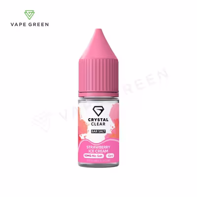 Strawberry Ice Cream Nic Salt E-Liquid by Crystal Clear
