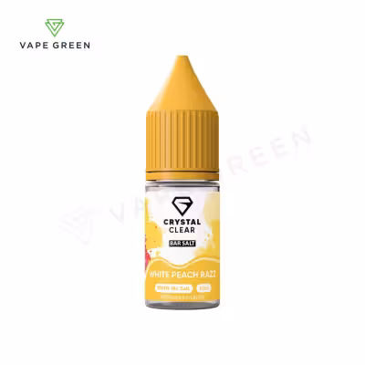White Peach Razz Nic Salt E-Liquid by Crystal Clear