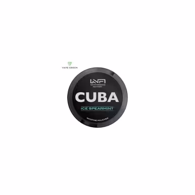 Ice Spearmint Black Nicotine Pouches by Cuba