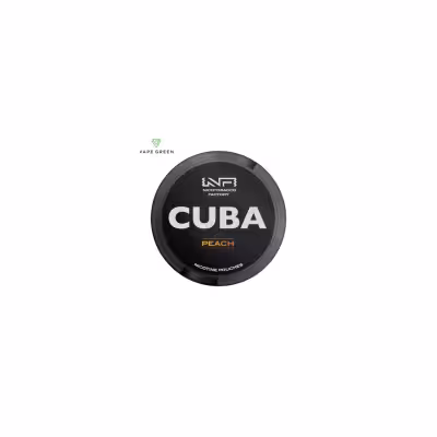 Peach Black Nicotine Pouches by Cuba