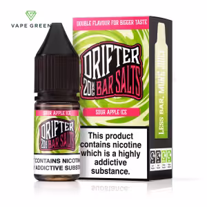 Sour Apple Ice Nic Salt E-Liquid by Drifter Bar Salts