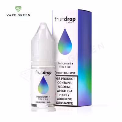 Blackcurrant Lime Ice Nic Salt E-Liquid by Fruit Drop