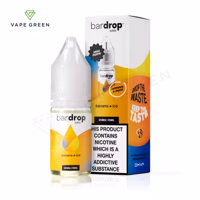 Banana Ice Nic Salt E-Liquid by Bar Drop