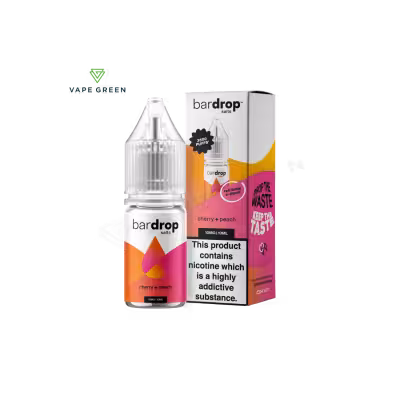 Cherry Peach Nic Salt E-Liquid by Bar Drop
