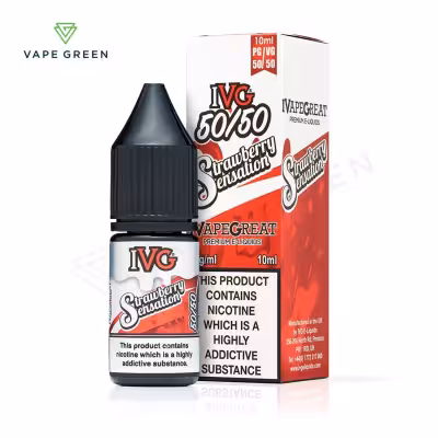 Strawberry Sensation 50/50 E-Liquid by IVG