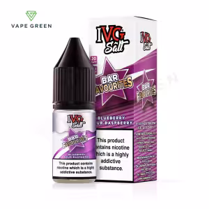 Blueberry Sour Raspberry Nic Salt E-Liquid by IVG Bar Favourites
