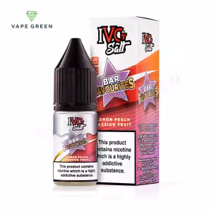Lemon Peach Passion Fruit Nic Salt E-Liquid by IVG Bar Favourites
