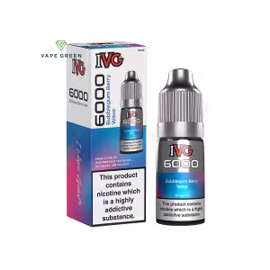 Bubblegum Berry Wave Nic Salt E-Liquid by IVG 6000