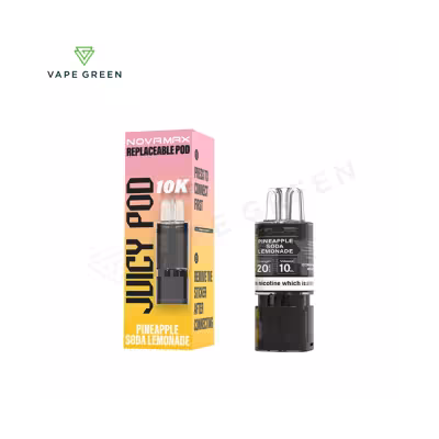Pineapple Soda Lemonade Prefilled Pod Refill Pack by Juicy Pod Novamax 10K