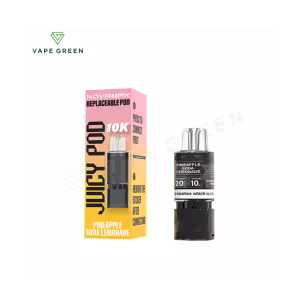Pineapple Soda Lemonade Prefilled Pod Refill Pack by Juicy Pod Novamax 10K
