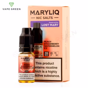 Peach Strawberry Watermelon Ice Nic Salt E-Liquid by Lost Mary Maryliq
