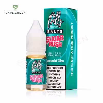 Spearmint Chew E-Liquid by No Frills Sugar Rush Salts