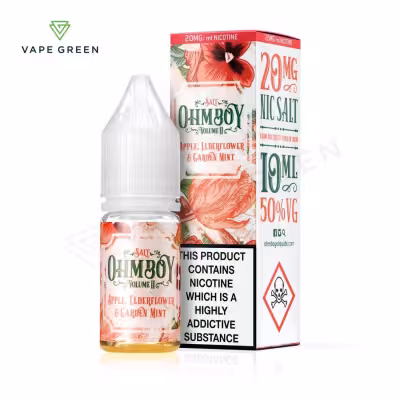 Apple, Elderflower and Garden Mint Nic Salt E-Liquid by Ohm Boy Volume II
