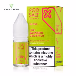 Lime Raspberry Grapefruit Nic Salt E-Liquid by Nexus Pod Salt