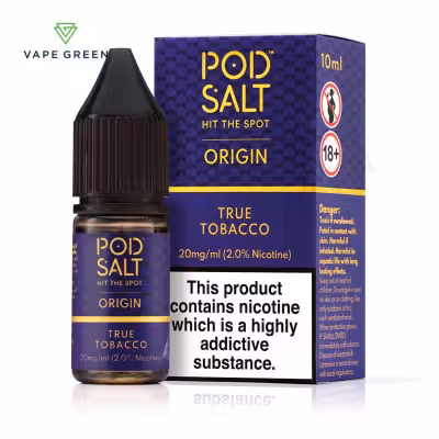 True Tobacco Nic Salt E-Liquid by Pod Salt Origin