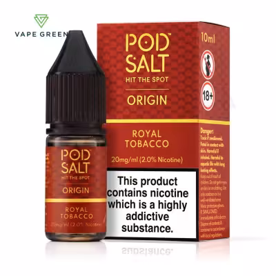 Royal Tobacco Nic Salt E-Liquid by Pod Salt Origin