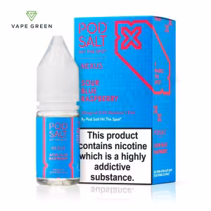 Sour Blue Raspberry Nic Salt E-Liquid by Nexus Pod Salt