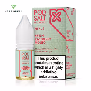 Fresh Raspberry Mojito Nic Salt E-Liquid by Nexus Pod Salt