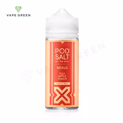 Fuji Apple Peach Shortfill E-Liquid by Nexus Pod Salt 100ml