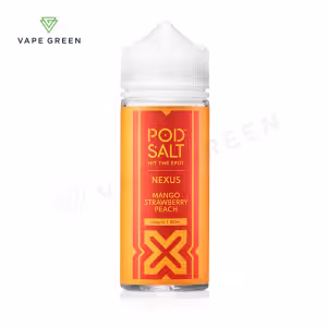 Mango Strawberry Peach Shortfill E-Liquid by Nexus Pod Salt 100ml