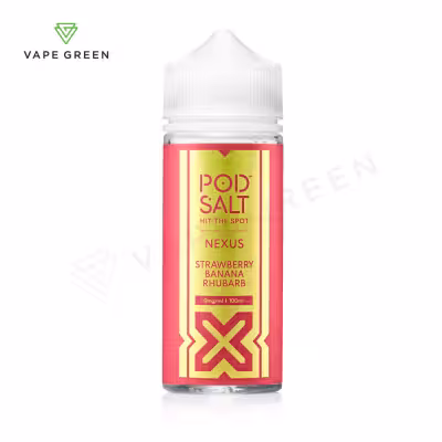 Strawberry Banana Rhubarb Shortfill E-Liquid by Nexus Pod Salt 100ml