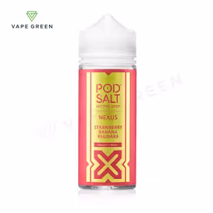 Strawberry Banana Rhubarb Shortfill E-Liquid by Nexus Pod Salt 100ml