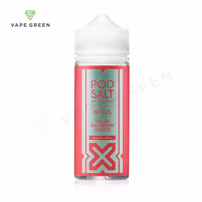 Fresh Raspberry Mojito Shortfill E-Liquid by Nexus Pod Salt 100ml