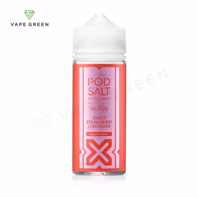 Sweet Strawberry Lemonade Shortfill E-Liquid by Nexus Pod Salt 100ml
