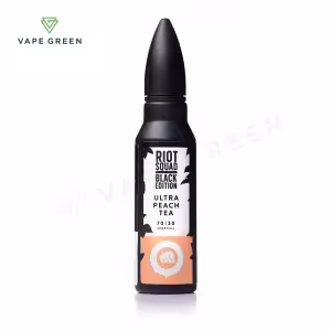 Ultra Peach Tea eLiquid by Riot Squad Black Edition 50ml