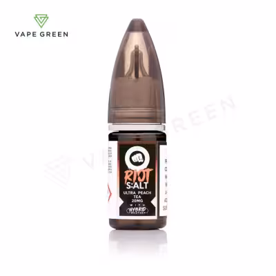 Ultra Peach Tea E-Liquid by Riot Squad Hybrid Black Edition Salt