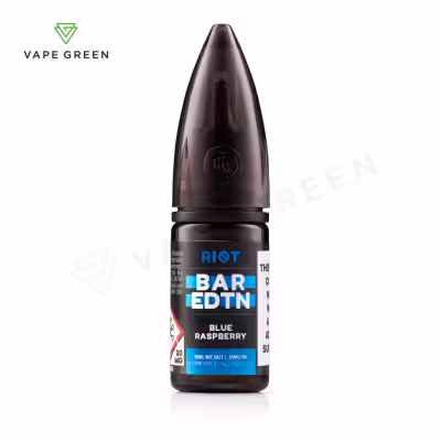 Blue Raspberry Nic Salt E-Liquid by Riot BAR EDTN