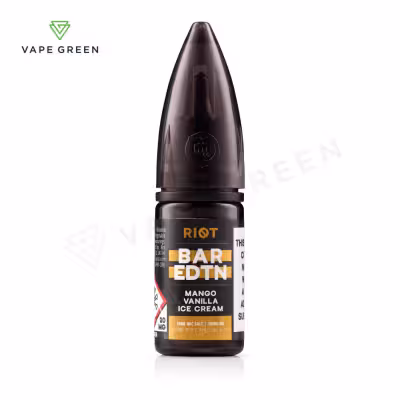 Mango Vanilla Ice Cream Nic Salt E-Liquid by Riot BAR EDTN