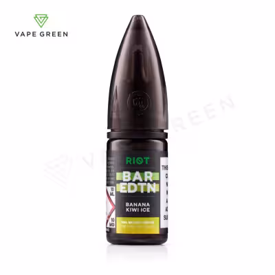 Banana Kiwi Ice Nic Salt E-Liquid by Riot BAR EDTN