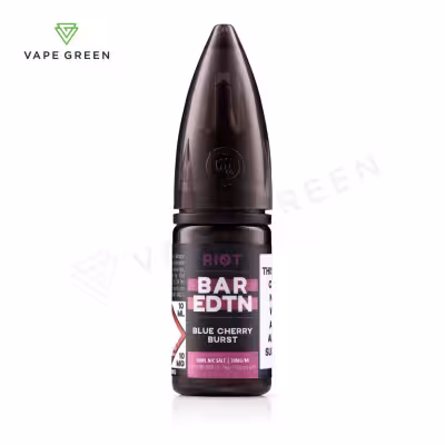 Blue Cherry Burst Nic Salt E-Liquid by Riot BAR EDTN