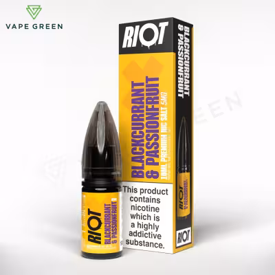 Blackcurrant Passionfruit Nic Salt E-Liquid by Riot X