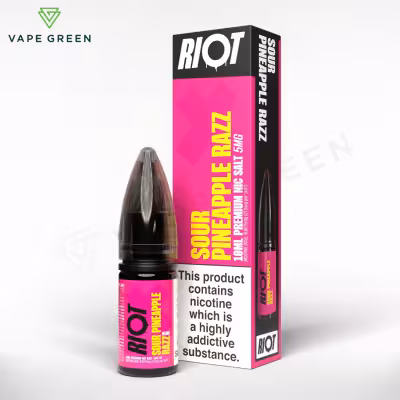 Sour Pineapple Razz Nic Salt E-Liquid by Riot X