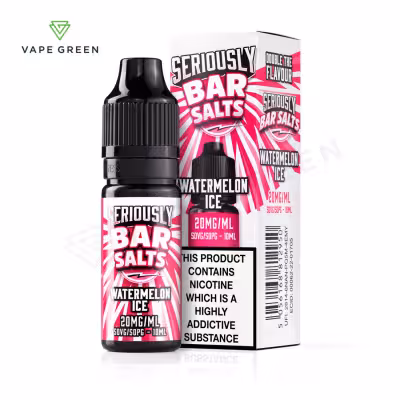 Watermelon Ice Nic Salt E-Liquid by Seriously Bar Salts