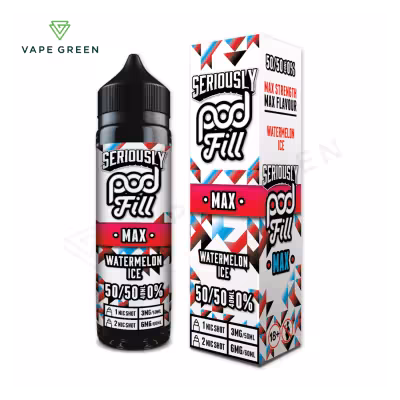 Watermelon Ice Shortfill E-Liquid by Seriously Pod Fill Max 40ml