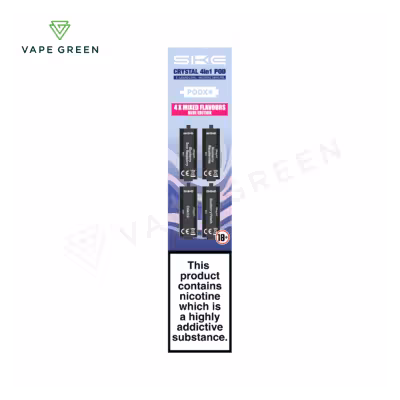 Blue Edition Prefilled Pods by SKE Crystal 4 in 1