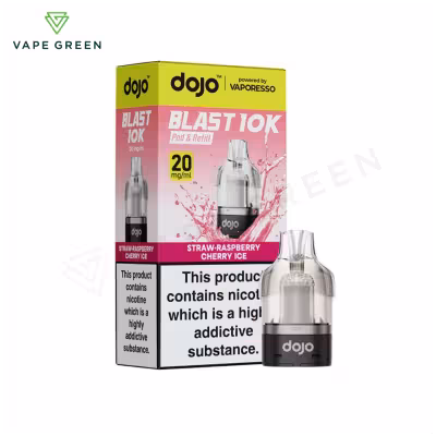 Straw Raspberry Cherry Ice Prefilled Pod by Vaporesso Dojo Blast 10K