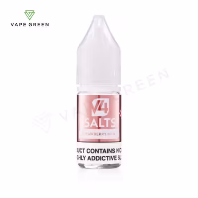 Strawberry Milk Nic Salt E-Liquid by V4 Vapour